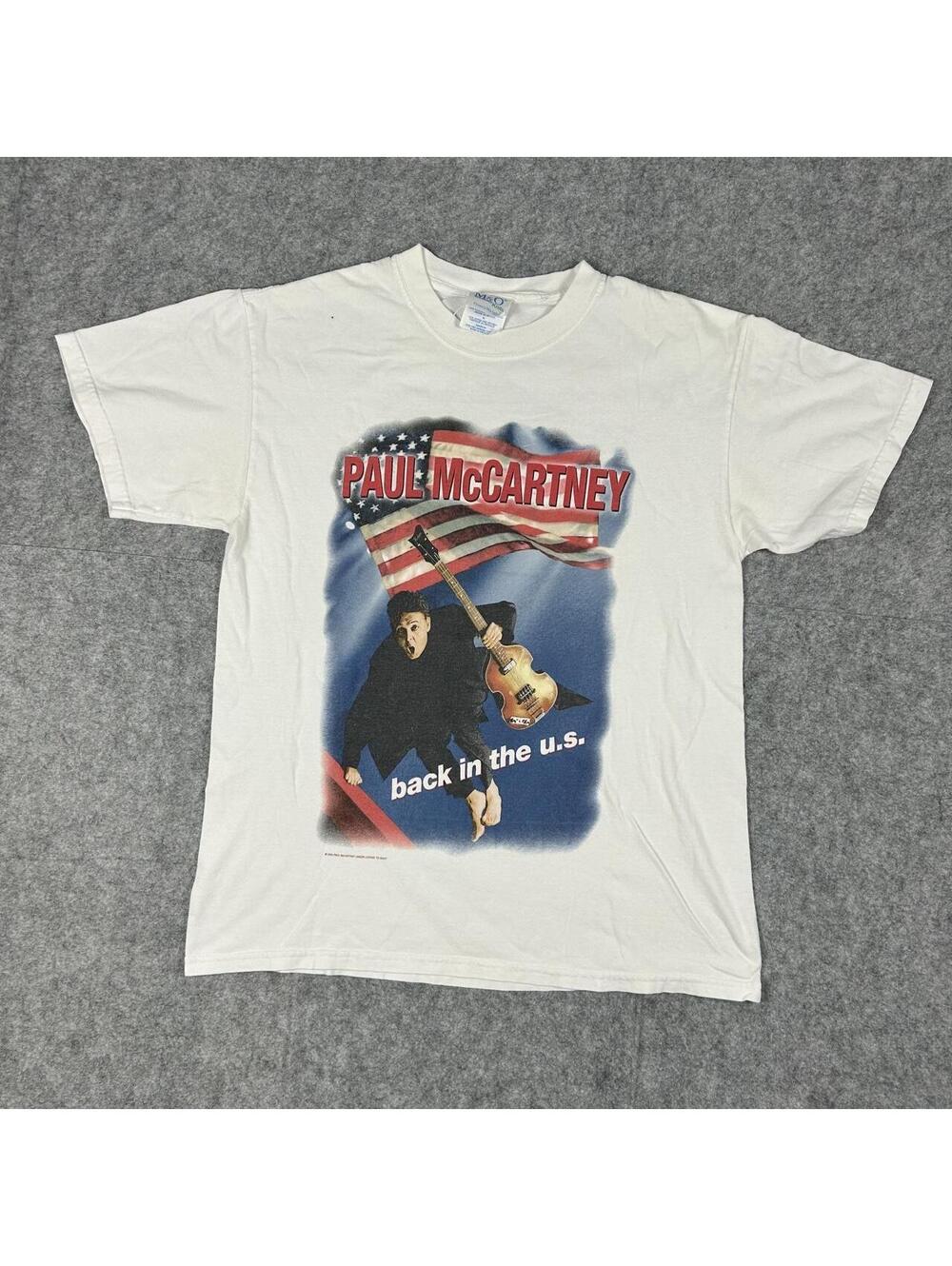 Vintage 2002 Paul McCartney “Back In The U.S.” Tour T-Shirt Size Medium